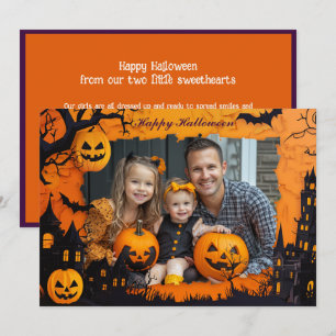 Salutations Halloween avec carte photo personnalis