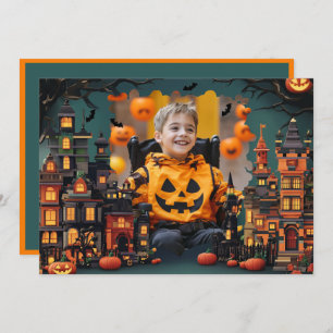Salutations Halloween avec carte photo personnalis