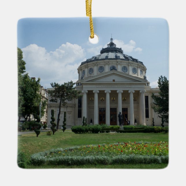 Salutations musicales de Bucarest ! Ornement en cé (Devant)