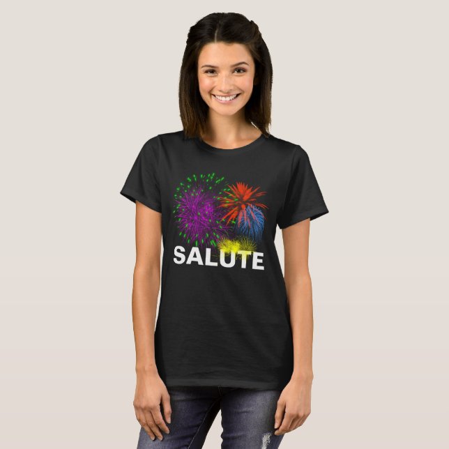 Salute Fireworks customizable T-Shirt (Front Full)