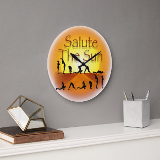 Salute The Sun Wall Clock