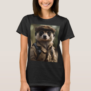 Saluting Silvester the Meerkat: A Veteran's Tale T-Shirt