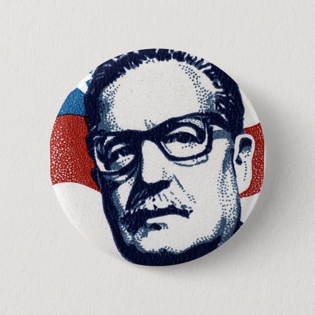 Salvador Allende - Venceremos 2 Inch Round Button (Front)