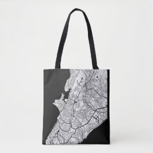 Salvador Brazil Map Tote Bag