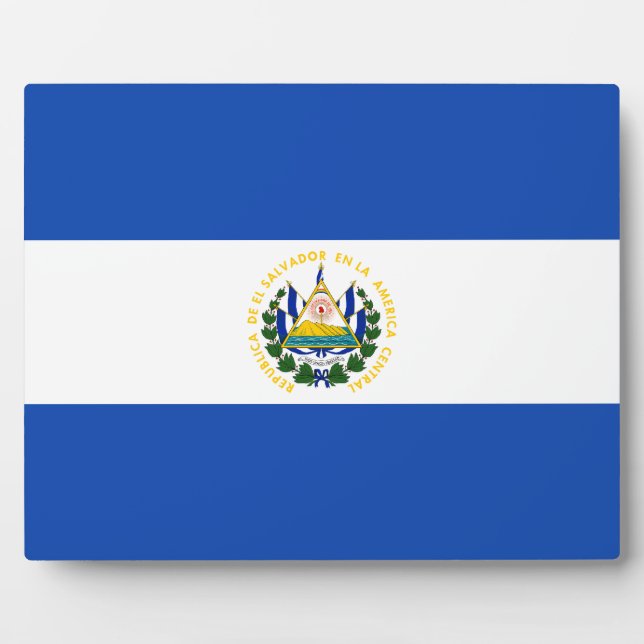 Salvadoran Flag Plaque (Front)