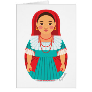 Salvadoran Matryoshka Card