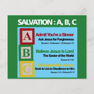 Salvation ABC Card