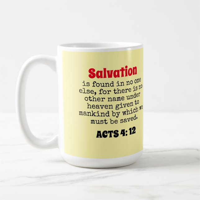 salvation  coffee mug (Left)