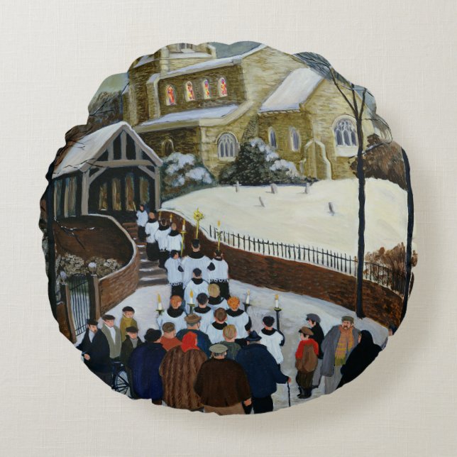 Salvation Day Round Pillow (Front)