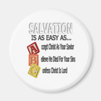 Salvation Is Easy As ABC Magnet