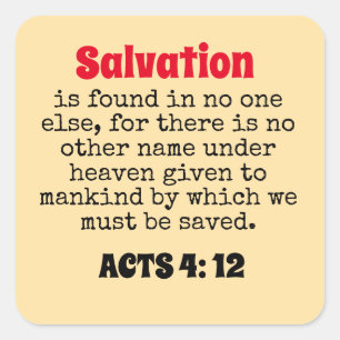 salvation square sticker
