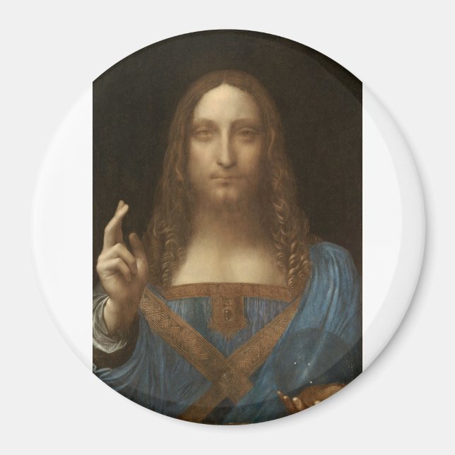 Salvator Mundi by Leonardo da Vinci Magnet (Front)