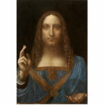 Salvator Mundi by Leonardo da Vinci Photo Sculpture Magnet<br><div class="desc">Salvator Mundi by Leonardo da Vinci. Beautiful renaissance masterpiece portraying Jesus Christ. Great gifts for Christians,  Christmas gift ideas and gifts for art lovers.</div>