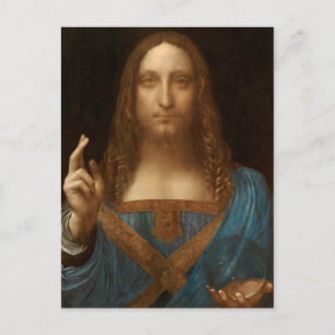 Salvator Mundi (by Leonardo da Vinci) Postcard