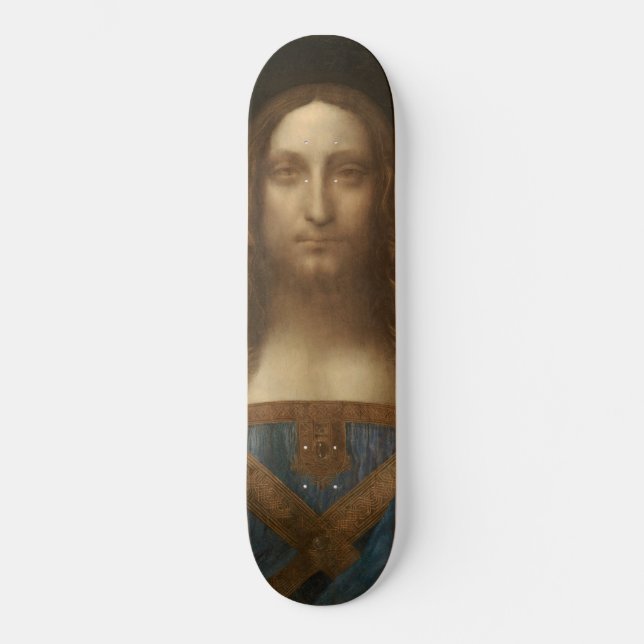 Salvator Mundi (by Leonardo da Vinci) Skateboard (Front)
