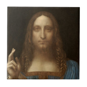 Salvator Mundi by Leonardo da Vinci Tile