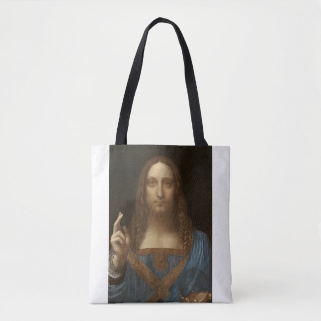 Salvator Mundi by Leonardo da Vinci Tote Bag (Front)