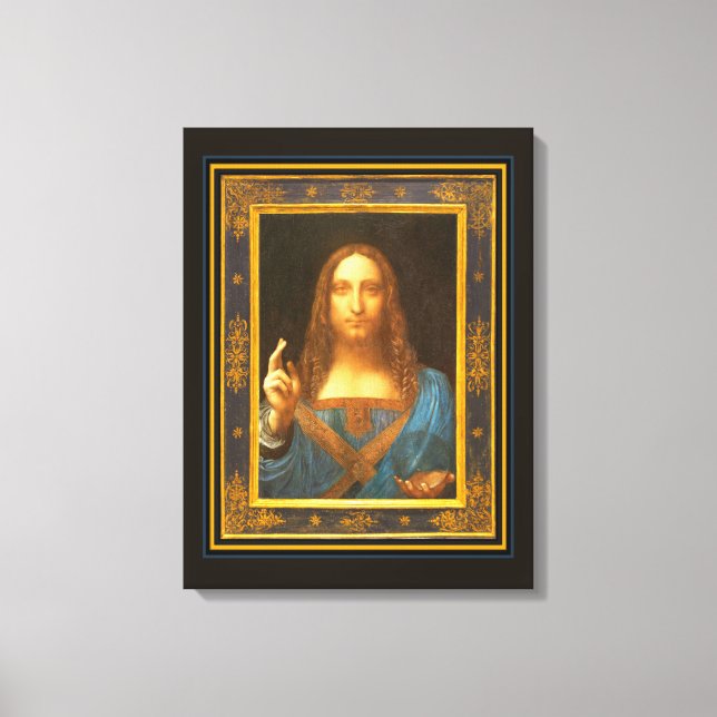 Salvator Mundi c 1500 Leonardo da Vinci  Canvas Print (Front)