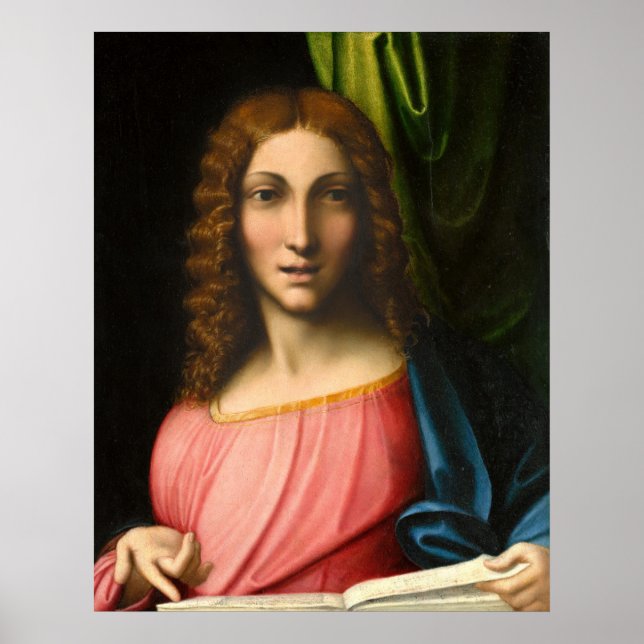 Salvator Mundi - Correggio Fine Art Poster (Devant)
