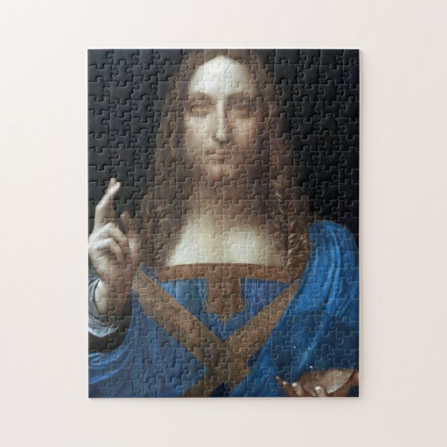 Salvator Mundi, Jesus Christ, Leonardo da Vinci Jigsaw Puzzle (Vertical)