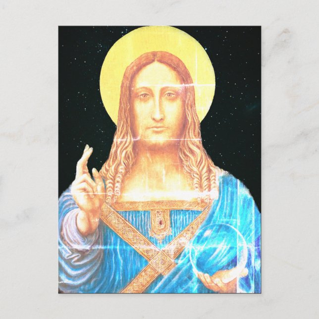 Salvator Mundi  Postcard (Front)