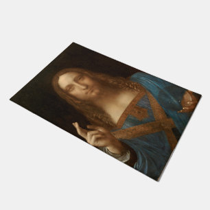 Salvator Mundi (Saviour of the World) (da Vinci) Doormat