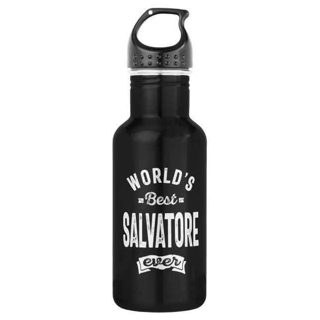 Salvatore Personalized Name Birthday 532 Ml Water Bottle (Front)