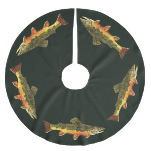 Salvelinus Fontinalis Brushed Polyester Tree Skirt