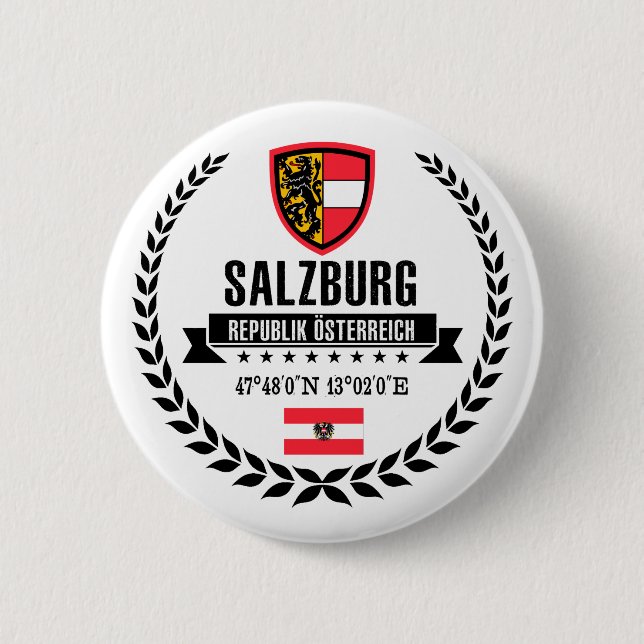 Salzburg 2 Inch Round Button (Front)