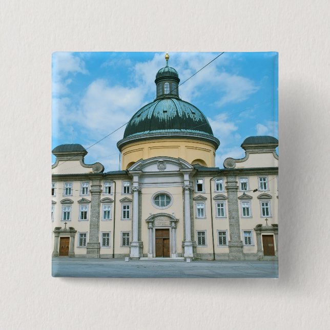 Salzburg 2 Inch Square Button (Front)