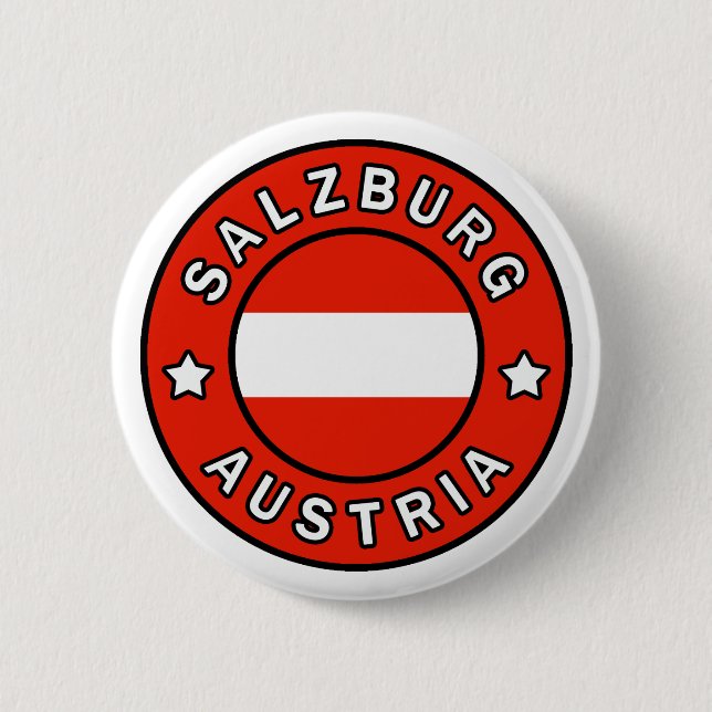 Salzburg Austria 2 Inch Round Button (Front)