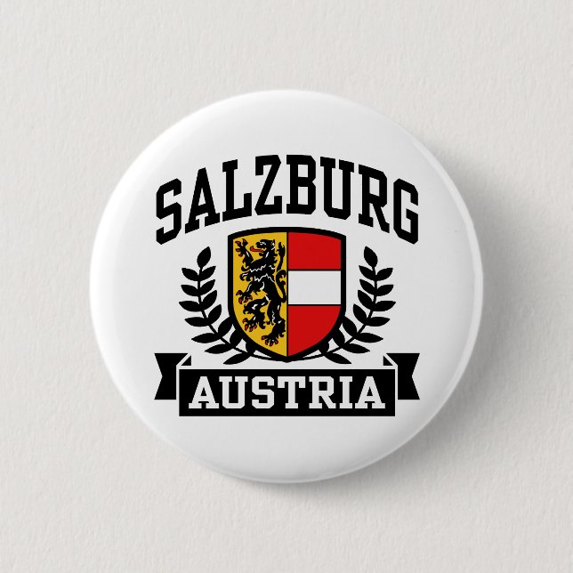 Salzburg Austria 2 Inch Round Button (Front)