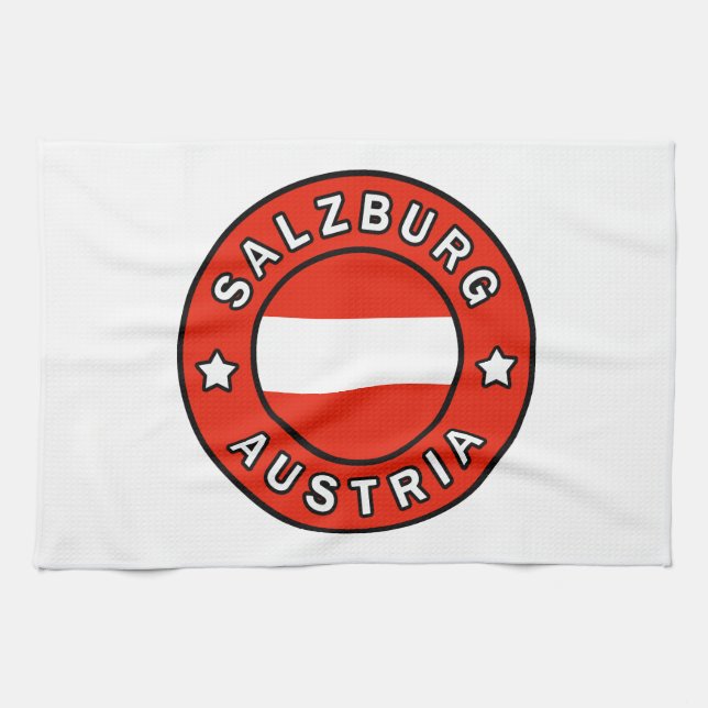 Salzburg Austria Kitchen Towel (Horizontal)