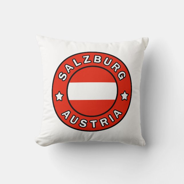 Salzburg Austria Throw Pillow (Front)