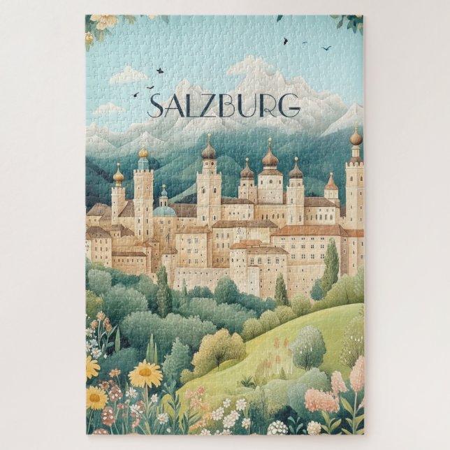 Salzburg Austria Travel Jigsaw Puzzle (Vertical)