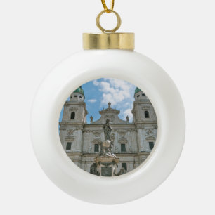 Salzburg Cathedral Ceramic Ball Christmas Ornament
