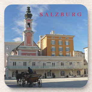 Salzburg church view coasters