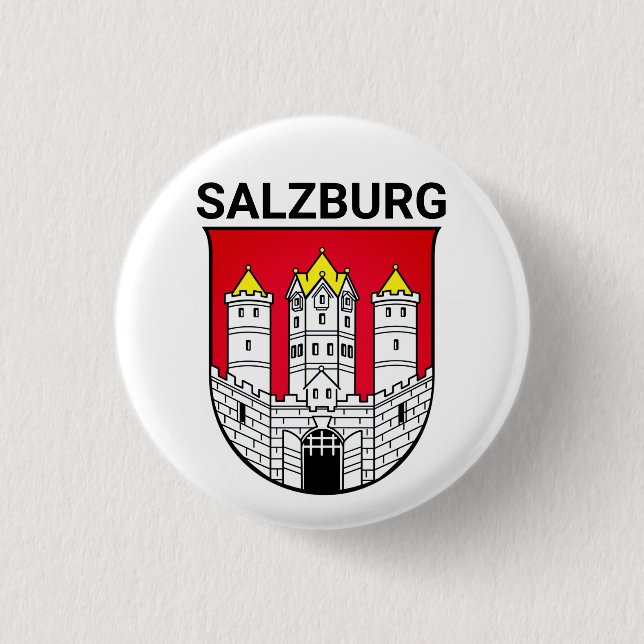 Salzburg coat of arms - AUSTRIA 1 Inch Round Button (Front)