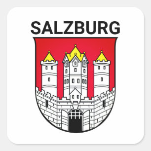 Salzburg coat of arms - AUSTRIA Square Sticker