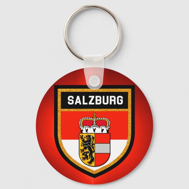 Salzburg Flag Keychain (Front)