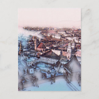 Salzburg In Art Postcard