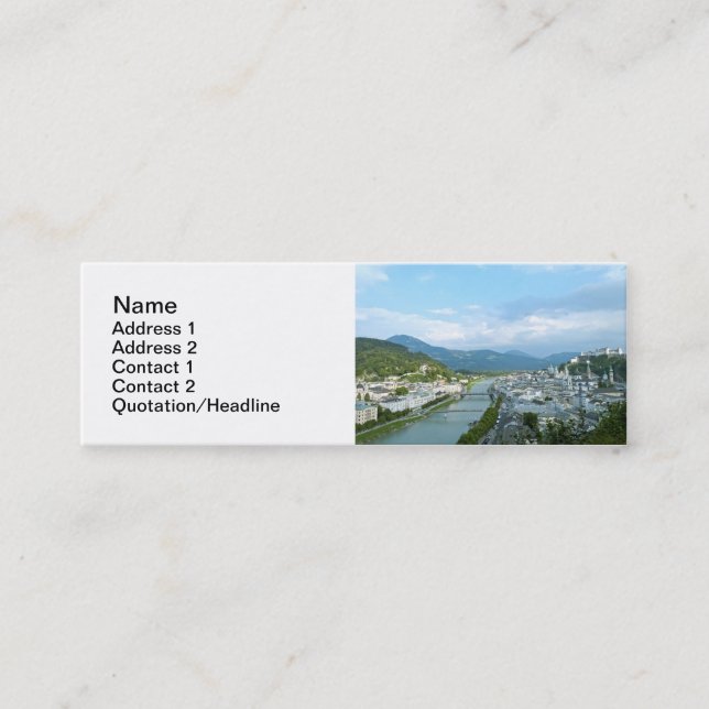 Salzburg Mini Business Card (Front)