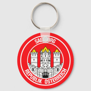 Salzburg Round Emblem Keychain