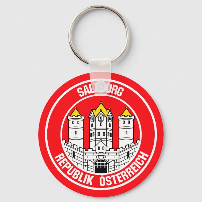 Salzburg Round Emblem Keychain (Front)