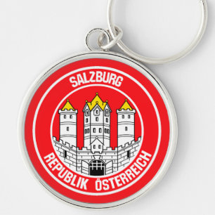 Salzburg Round Emblem Keychain