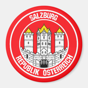 Salzburg Round Emblem Magnet