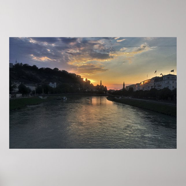Salzburg Sunset Poster (Front)
