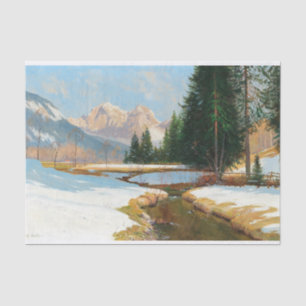 Salzburger Alps-View, Winter decoupage Tissue Paper