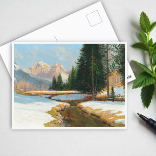 Salzburger Alps-View, Winter Postcard