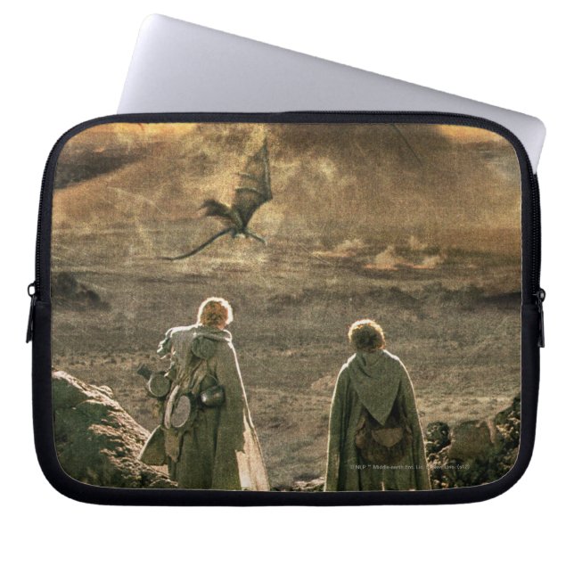 Sam and FRODO™ Approaching Mount Doom Laptop Sleeve (Front)
